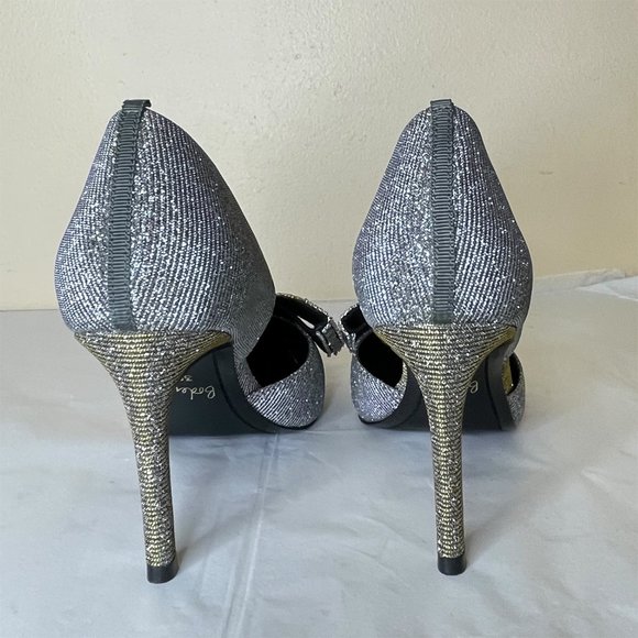 New Boden Embellished Heeled Court Shoes Metallic 38 - Picture 8 of 16